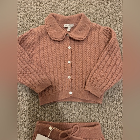 Bebe Organic Loulou Cardigan And Bloomer - ROSE - Picture 9 of 10
